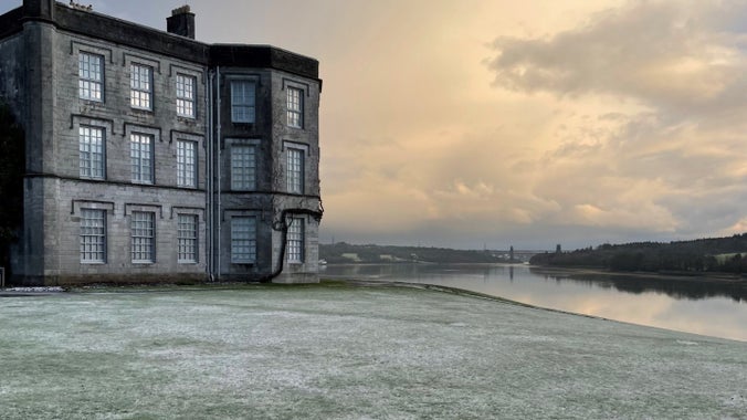 The House at Plas Newydd in winter
